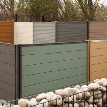 Outdoor Fence Whole Set Size 1.8 M X 1.8 M (6 X 6 FT) Composite Fence Panel Wood Composite WPC Decorative Garden Fence